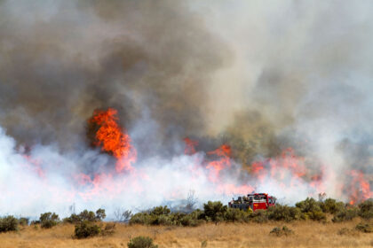 Wildfire near Boise, Idaho, in 2011.